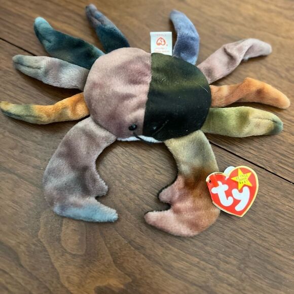 Very Rare Ty Beanie Babies Claude the Crab 1996 Original Retired with Errors - Picture 1 of 9